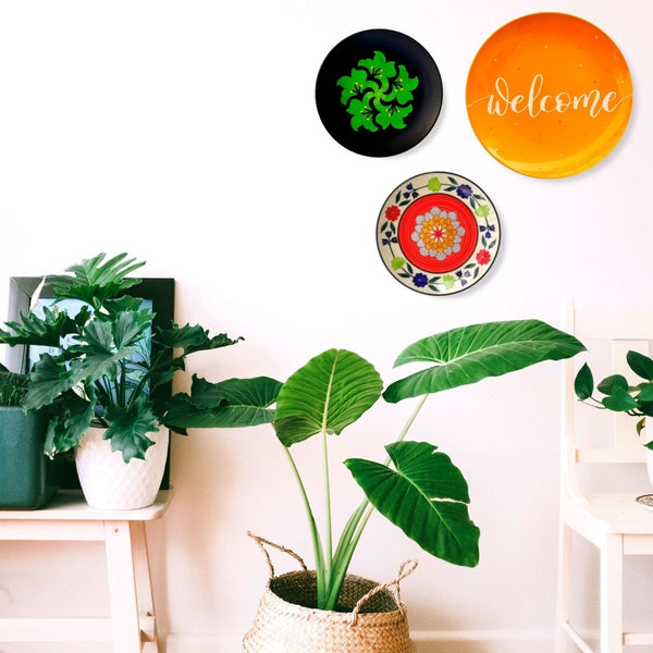 welcome home wall hanging decor -  Welcome Sign Wall Plate Set | House-warming Gift | buy online India | Free Shipping